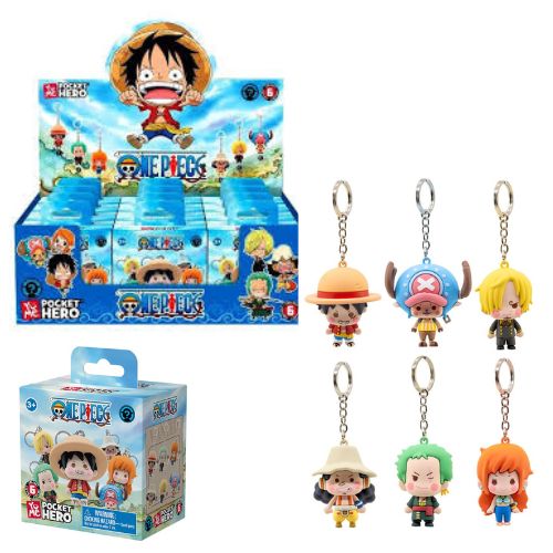 YUME One Piece – Pocket Hero Portachiavi  6cm In Blind Box (cm xx H) In espo da 12pz 6ass…x12